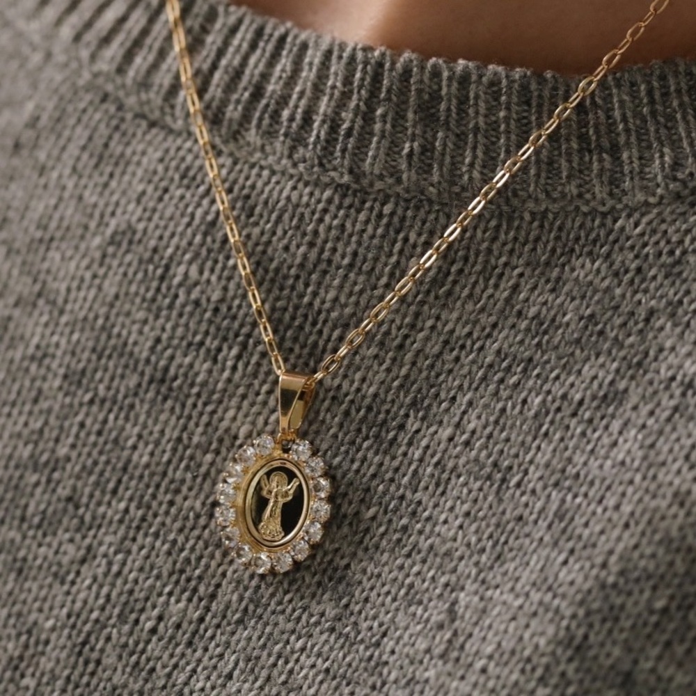 Baby Jesus Necklace | 18k Gold Filled - Picture 5 of 9